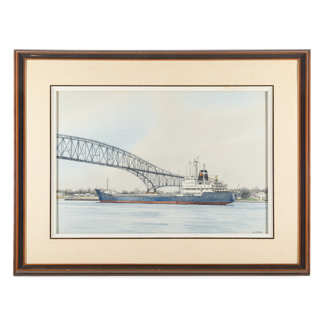 Ken Hanson (Canadian 1923)      "Under The Bluewater Bridge"