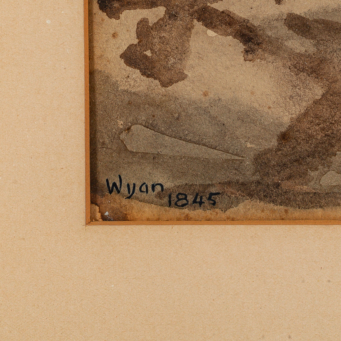 Signed Wyan, Untitled H10"xW14"