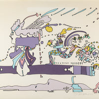Peter Max (American 1937)     "Translucent Vision" H22"xW30"