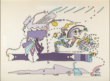 Peter Max (American 1937)     "Translucent Vision" H22"xW30"