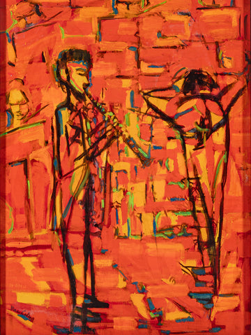 Ray Cohen (Canadian 20th C)      "Tempo" H23"xW17.5"