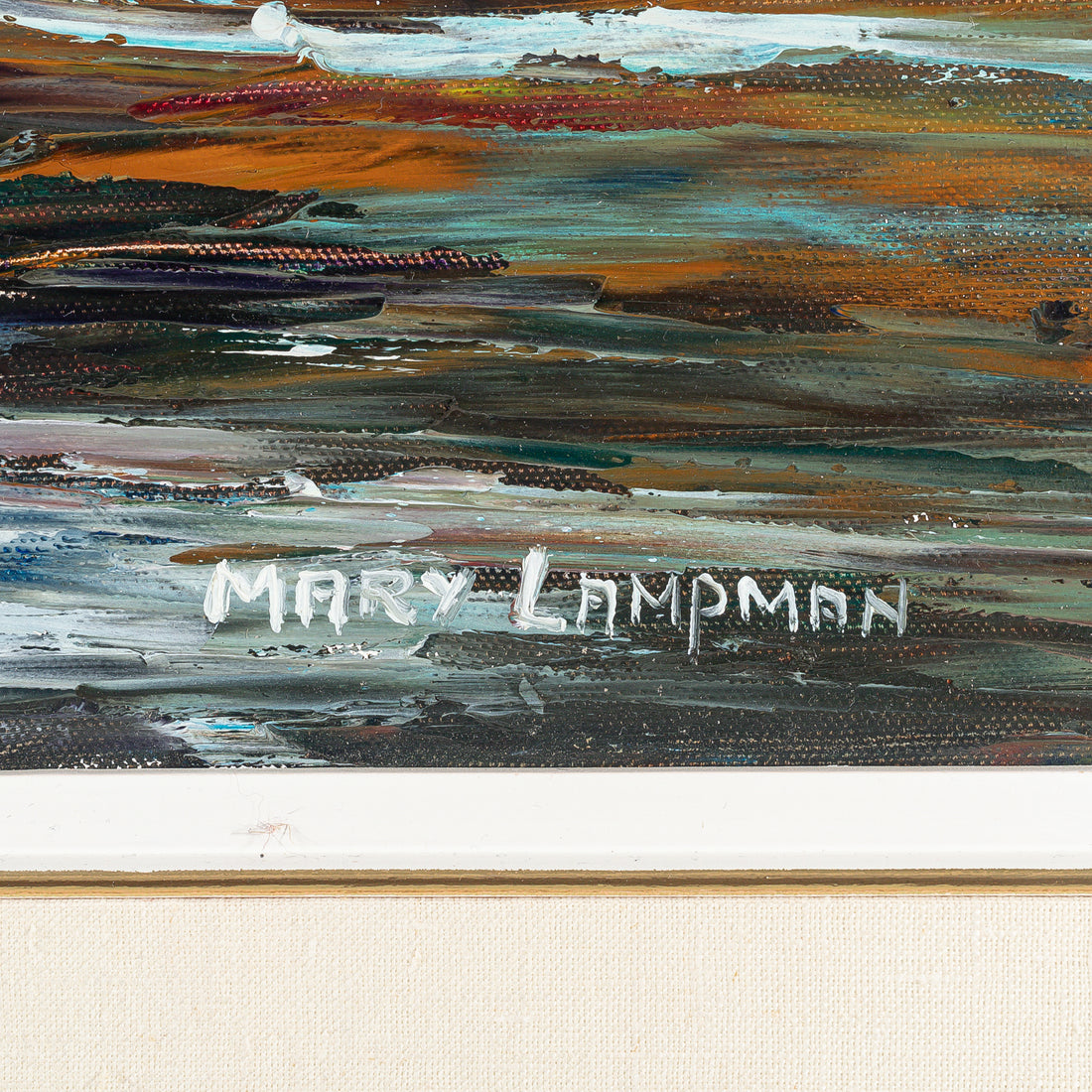Mary Lampman (Canadian 20th C) "Rosy Glow" H20"xW30"