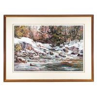 Mary Lampman (Canadian 20th C) "Rosy Glow" H20"xW30"