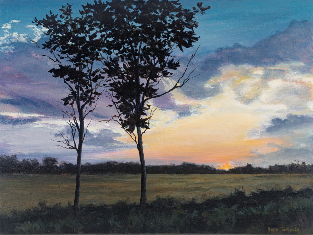 Barb TenEyke (Canadian 20thC)     "Twilight's Last Gleaming"