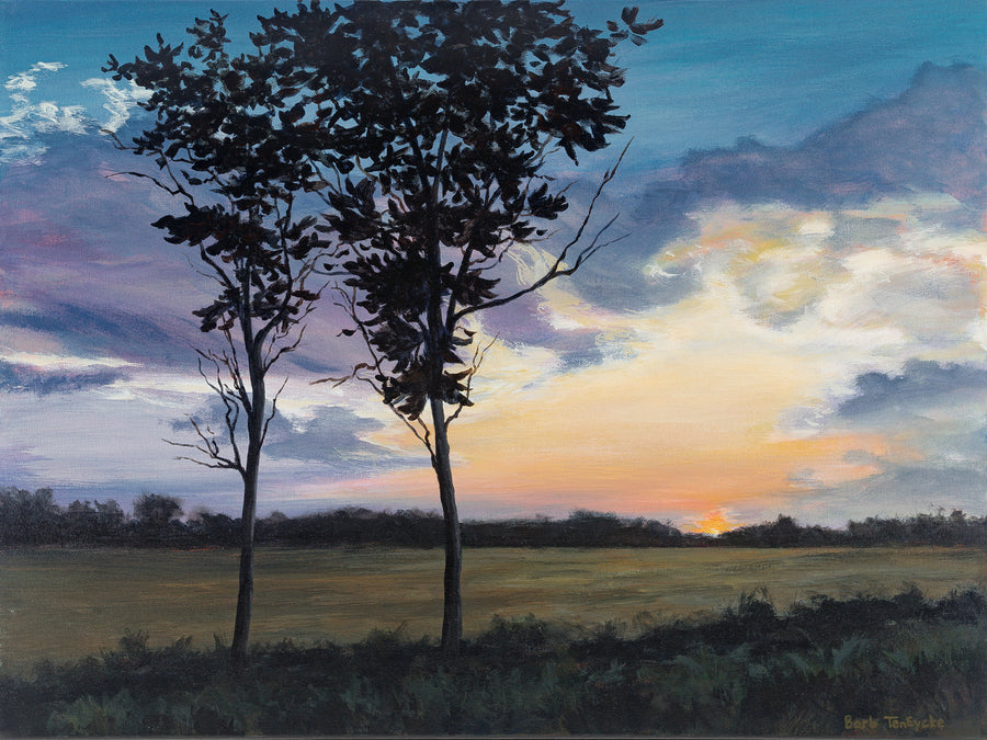 Barb TenEyke (Canadian 20thC)     "Twilight's Last Gleaming"