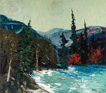 John H. Kinnear (Canadian 1922-2003) "South At - Salmon Arm"