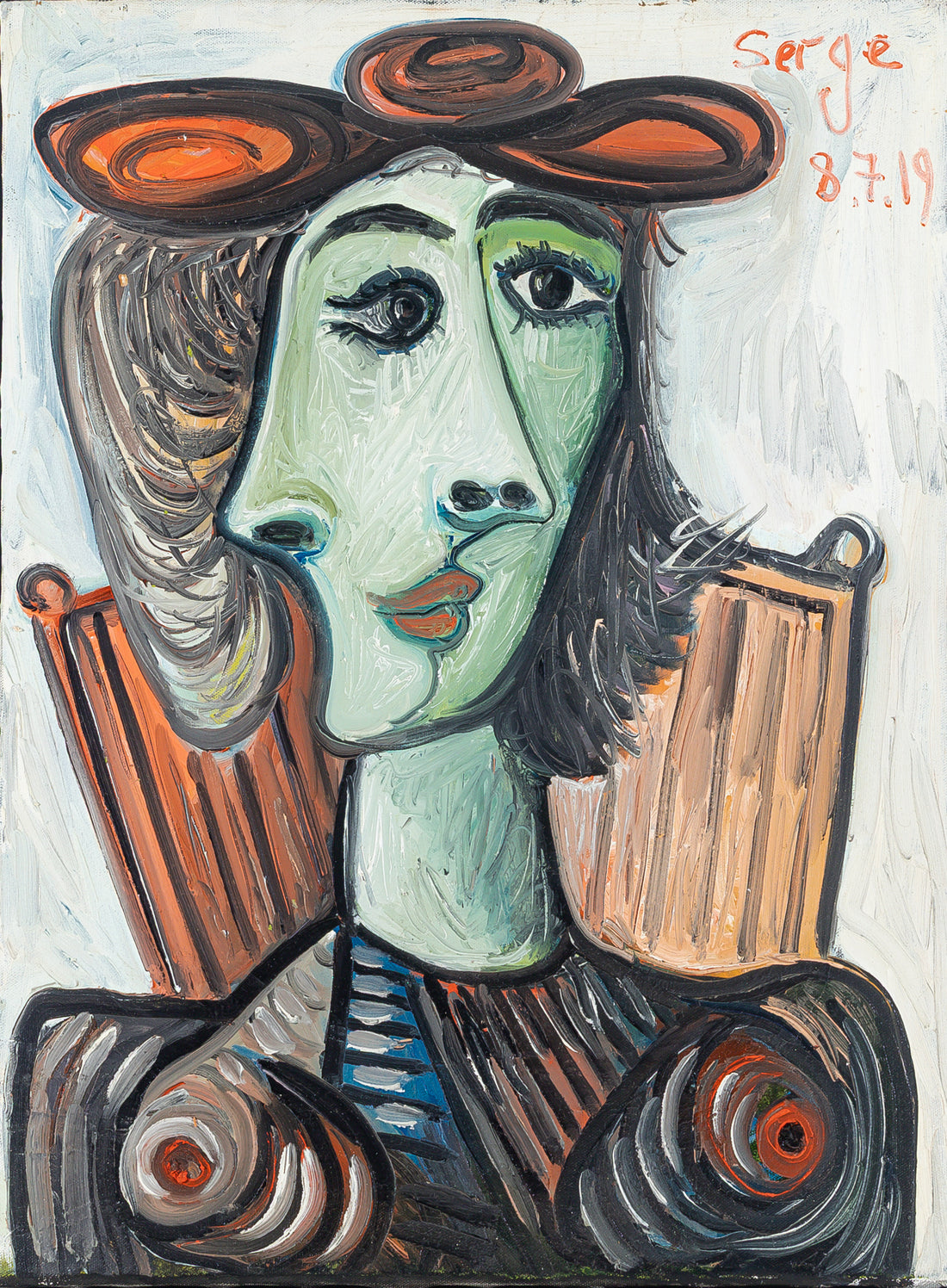 Serge Deherian (Canadian 1955) Seated Woman
