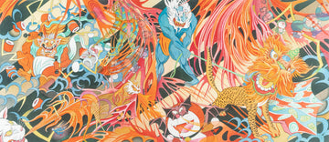 Moira Hahn (American 20th C)     "Heaven And Hell Series I"
