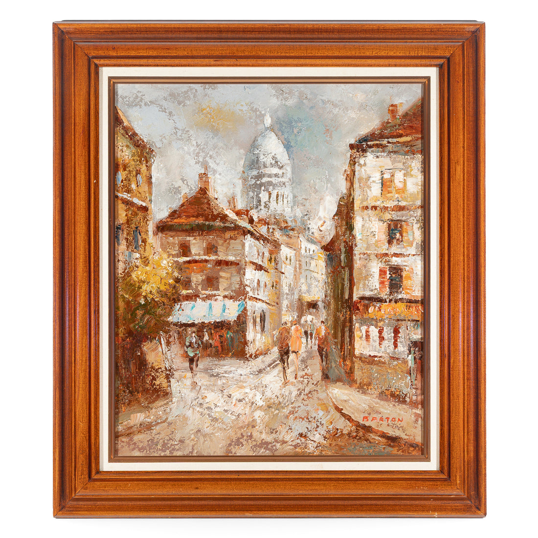 Edward Barton (American 1926-2012) Street Scene Montmartre
