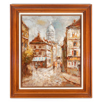 Edward Barton (American 1926-2012) Street Scene Montmartre