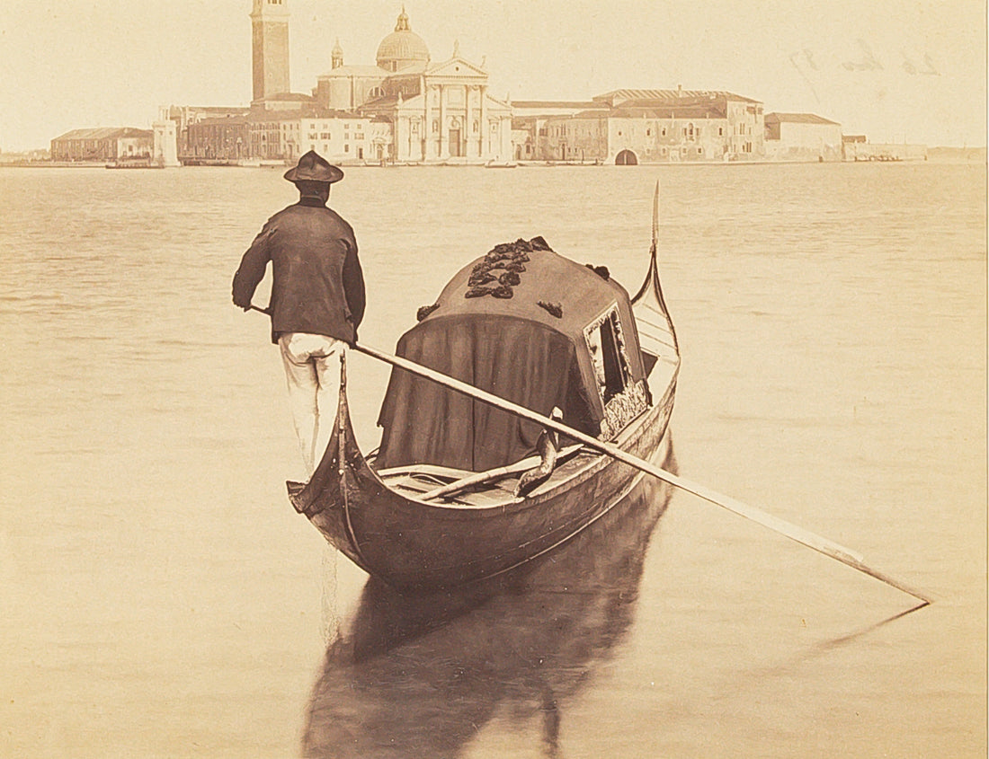Unknown Artist - Gondola With View Of Venice, Italy