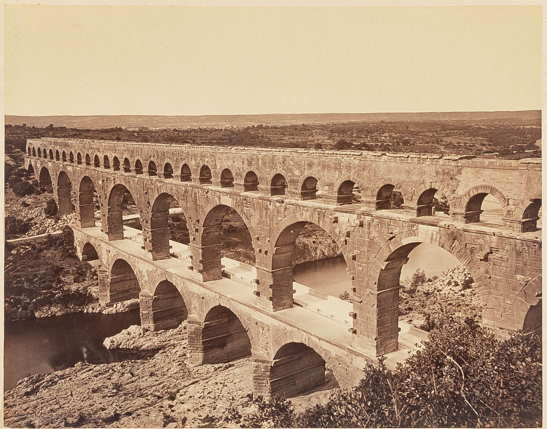 Unknown Artist - Pont Du Gard Roman Aqueduct