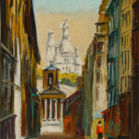 Andre Franchet - "Paris-Rue La Fyitte" (sic) - Oil on Canvas