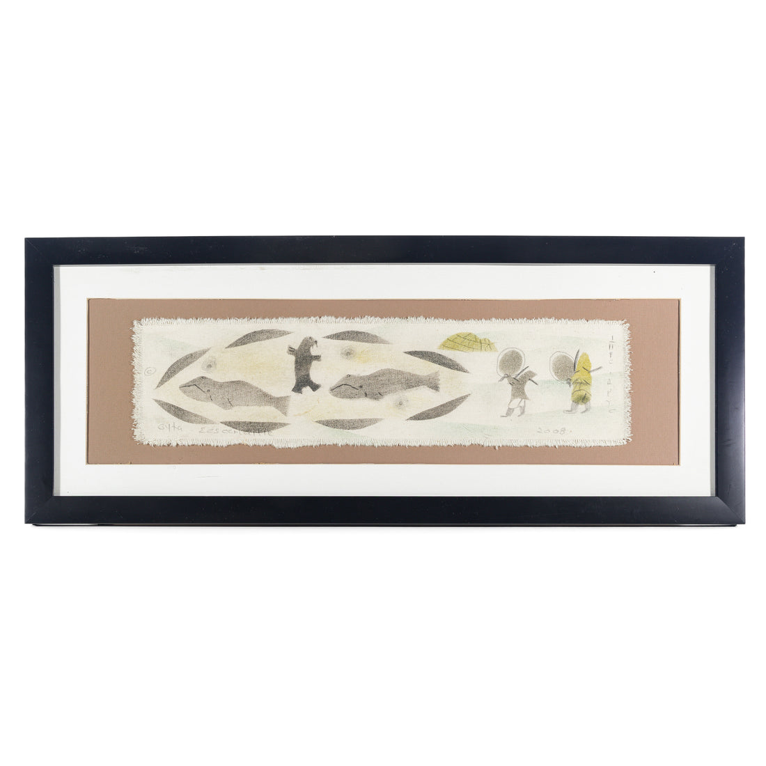 Gyta Eeseemailee (Inuit 1955) Inuit Seal & Whales
