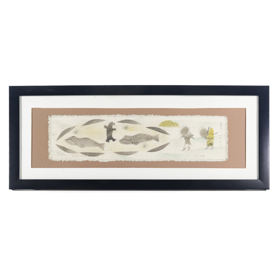 Gyta Eeseemailee (Inuit 1955) Inuit Seal & Whales