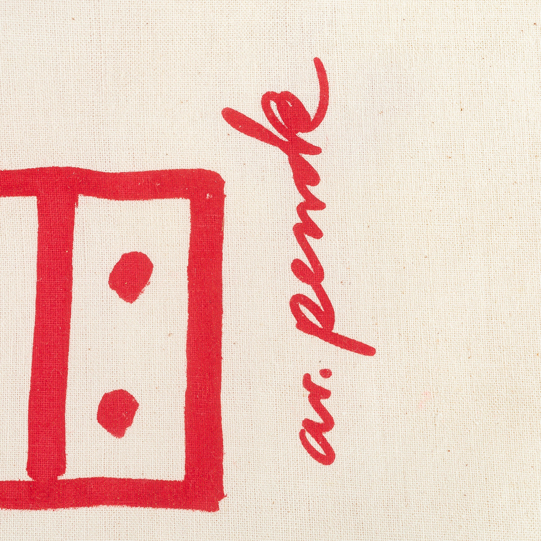 A.R. Penck (1939-2017) Framed Cotton Bag