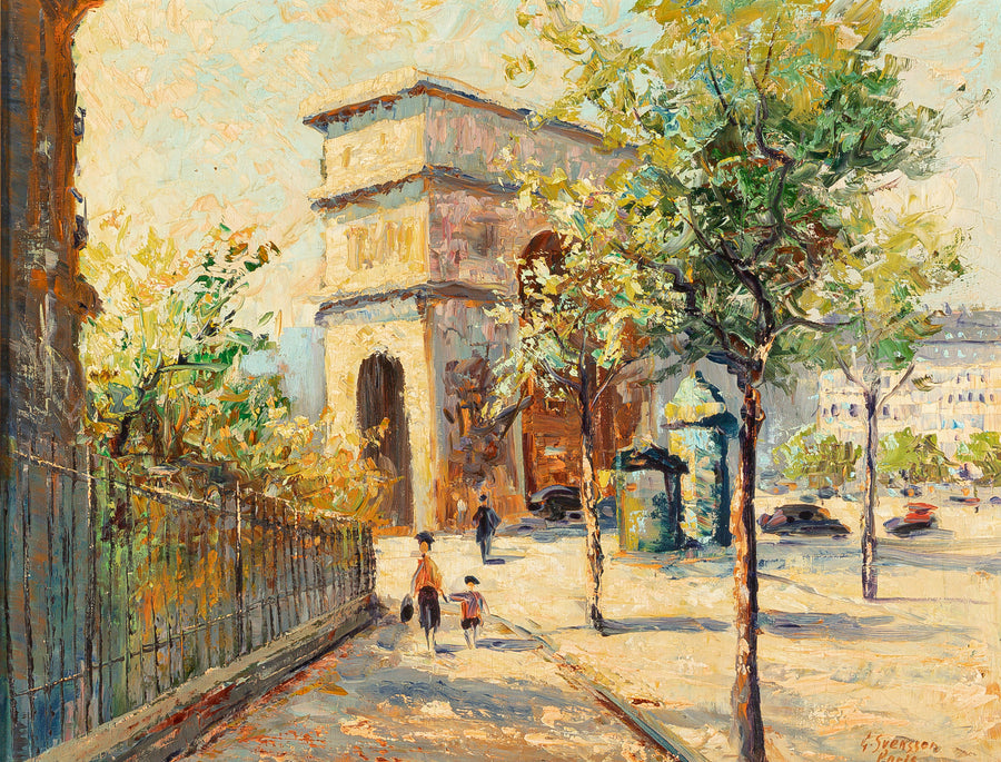 Gustaf Svensson (Swedish 1893-1957) Paris - Arc De Triomphe