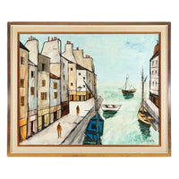Charles Levier AKA Villard (French 1923-2003) Town Docks