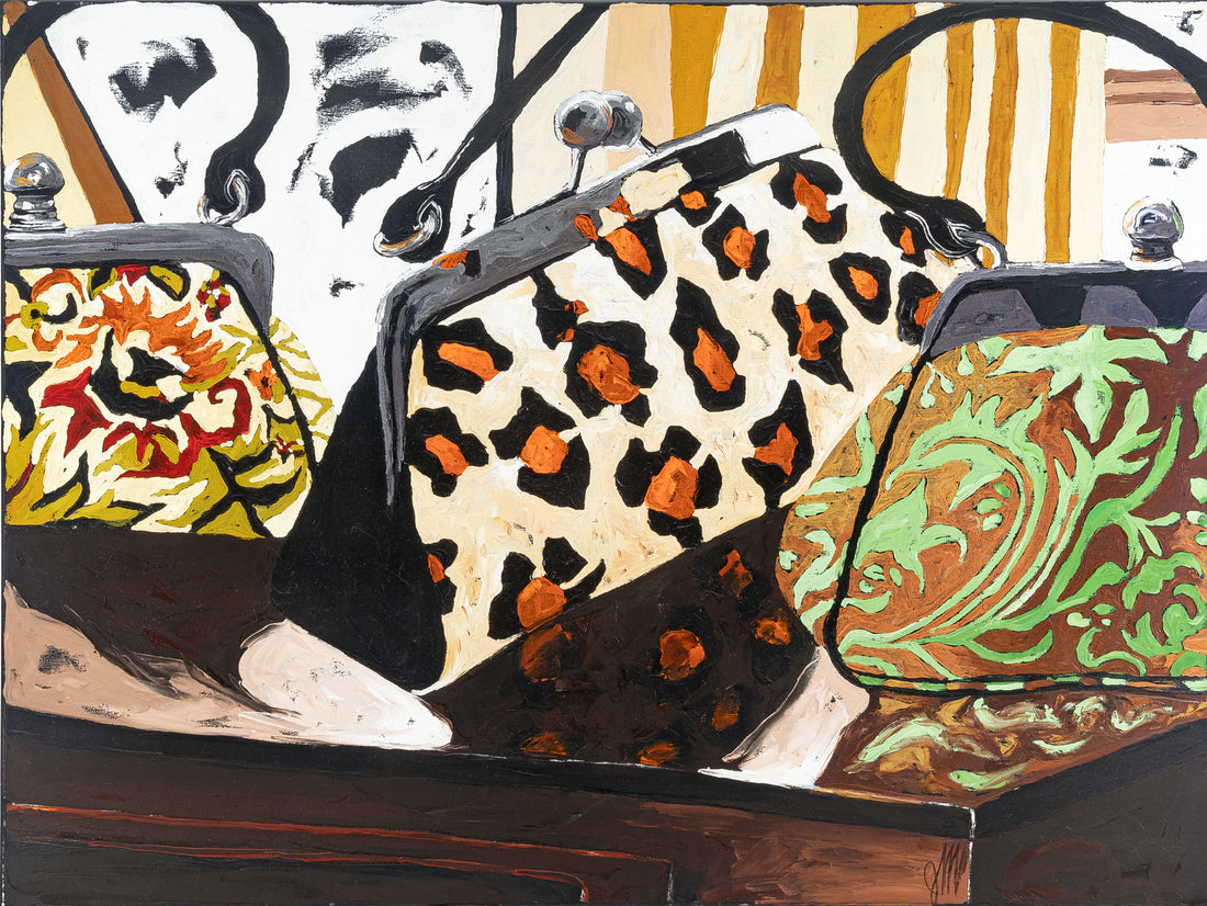 Julia Gilmore (Canadian 20th C) "Three Handbags"