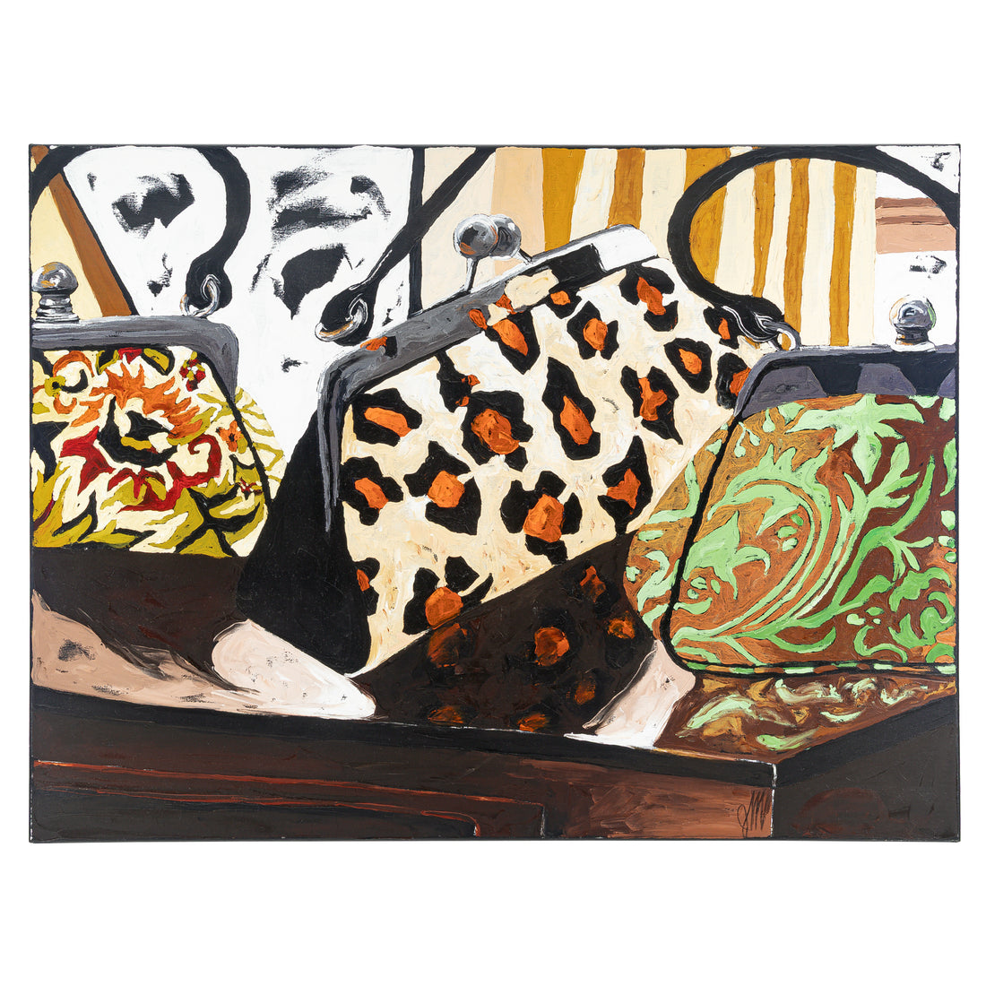 Julia Gilmore (Canadian 20th C) "Three Handbags"