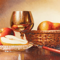 Vadim Dolgov (Russian-Canadian 1962) Still Life With Apple And Pears