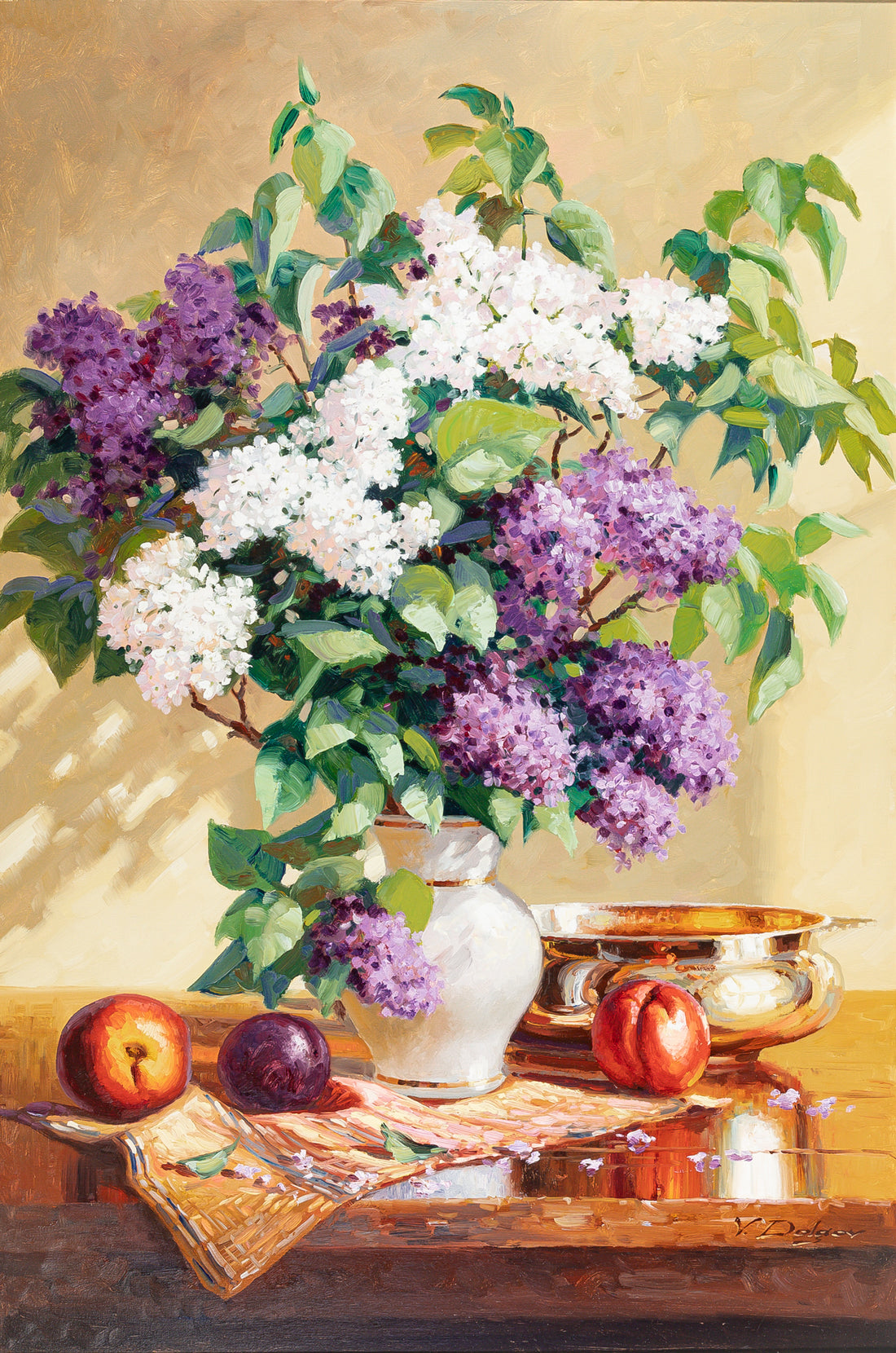 Vadim Dolgov (Russian-Canadian    1962) Still Life With Flowers