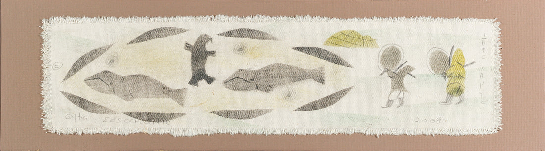 Gyta Eeseemailee (Inuit 1955) Inuit Seal & Whales