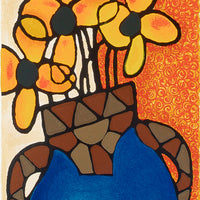 Avi Ben Simhon (Israeli, 1947) "Indian Summer" Silkscreen/Serigraph on paper
