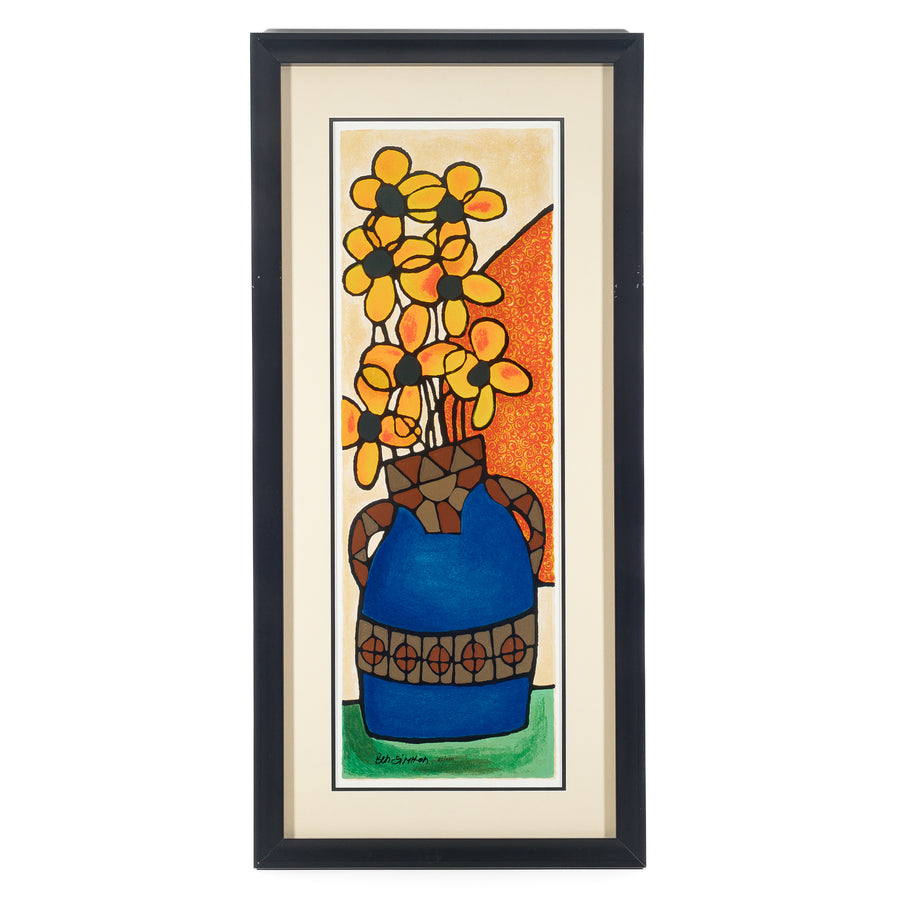 Avi Ben Simhon (Israeli, 1947) "Indian Summer" Silkscreen/Serigraph on paper