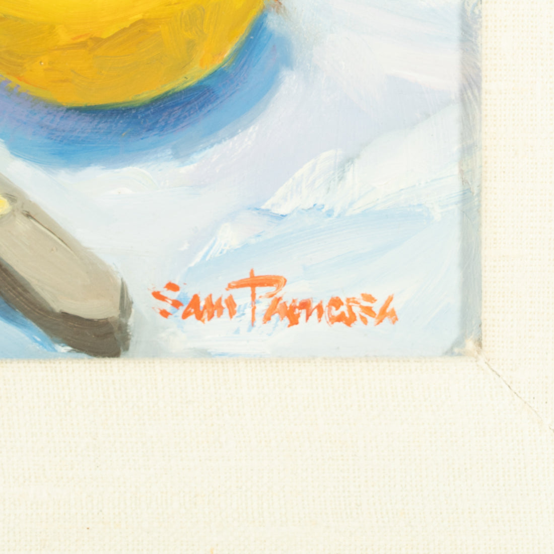 Sam Paonessa (Canadian 20th C)          "Orange With Lemon"