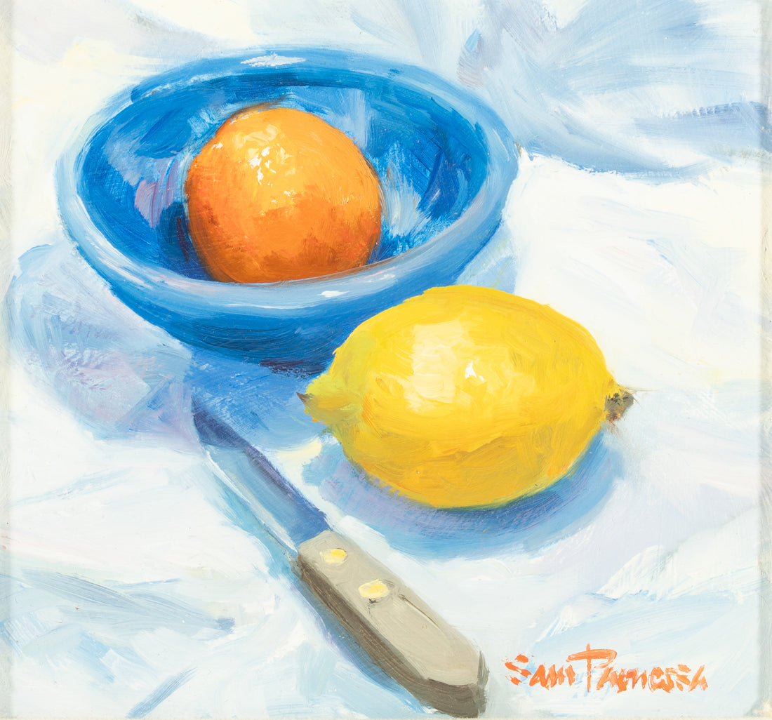 Sam Paonessa (Canadian 20th C)          "Orange With Lemon"