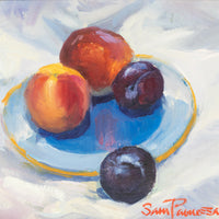 Sam Paonessa (Canadian 20th C)          "Peaches With Plums"