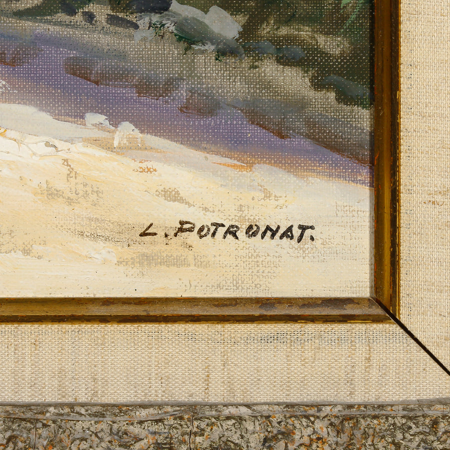 Lucien Potronat - "Côte D'Azur Le Vieux Mas" - Oil on Panel