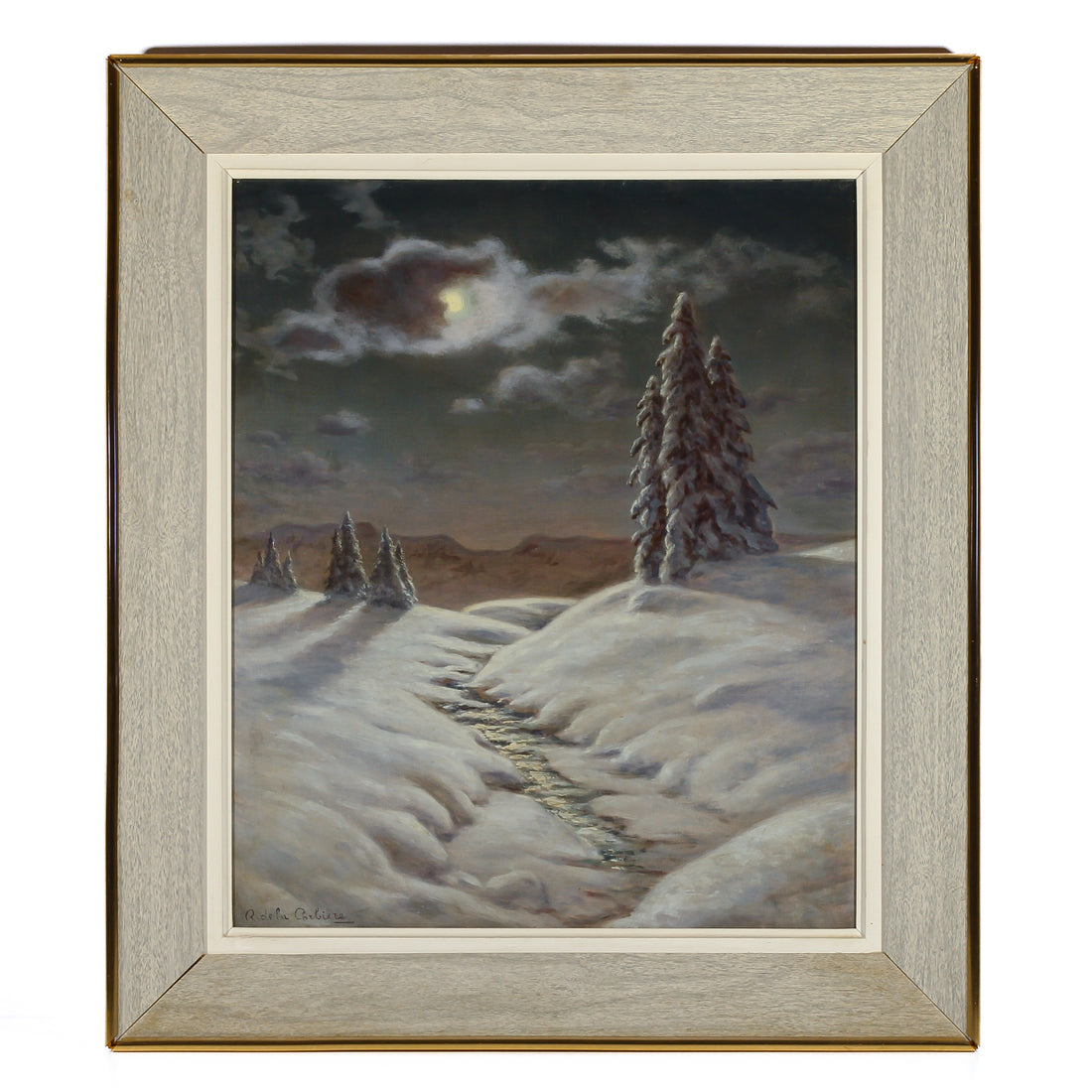 Roger De La Corbière - Winter Landscape - Oil on Canvas