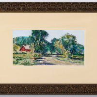 Emmett Fritz - Landscape with Barn - Watercolour on Paper