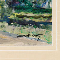 Emmett Fritz - Landscape with Barn - Watercolour on Paper