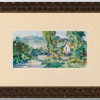 Emmett Fritz - Landscape with House - Watercolour on Paper