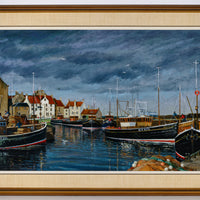 John McWilliam - "Pittenweem Harbour, Fife, Scotland" - Oil on Canvas