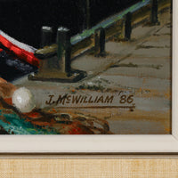 John McWilliam - "Pittenweem Harbour, Fife, Scotland" - Oil on Canvas