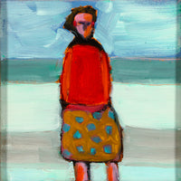 Robin Grindley - Figure in Polka Dot Dress - Acrylic on Canvas