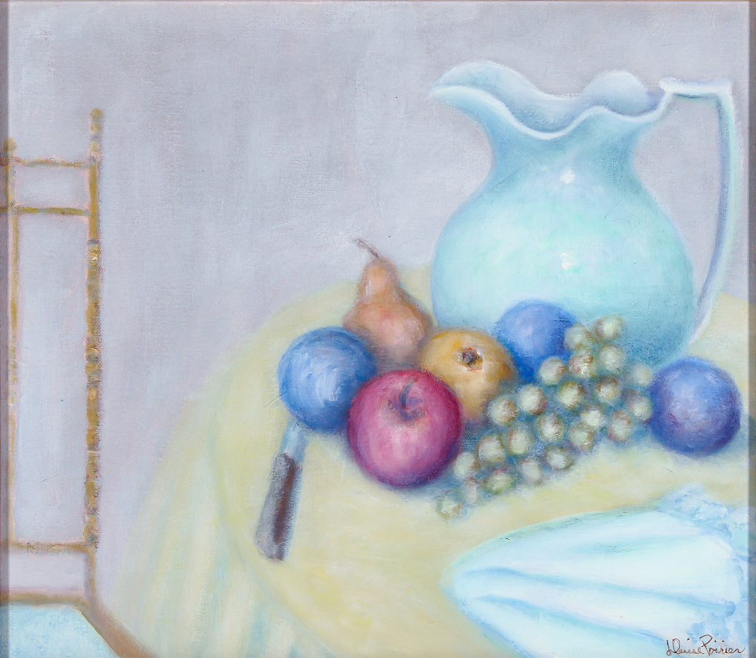 Denise Poirier - Still Life of Fruit - Oil on Canvas