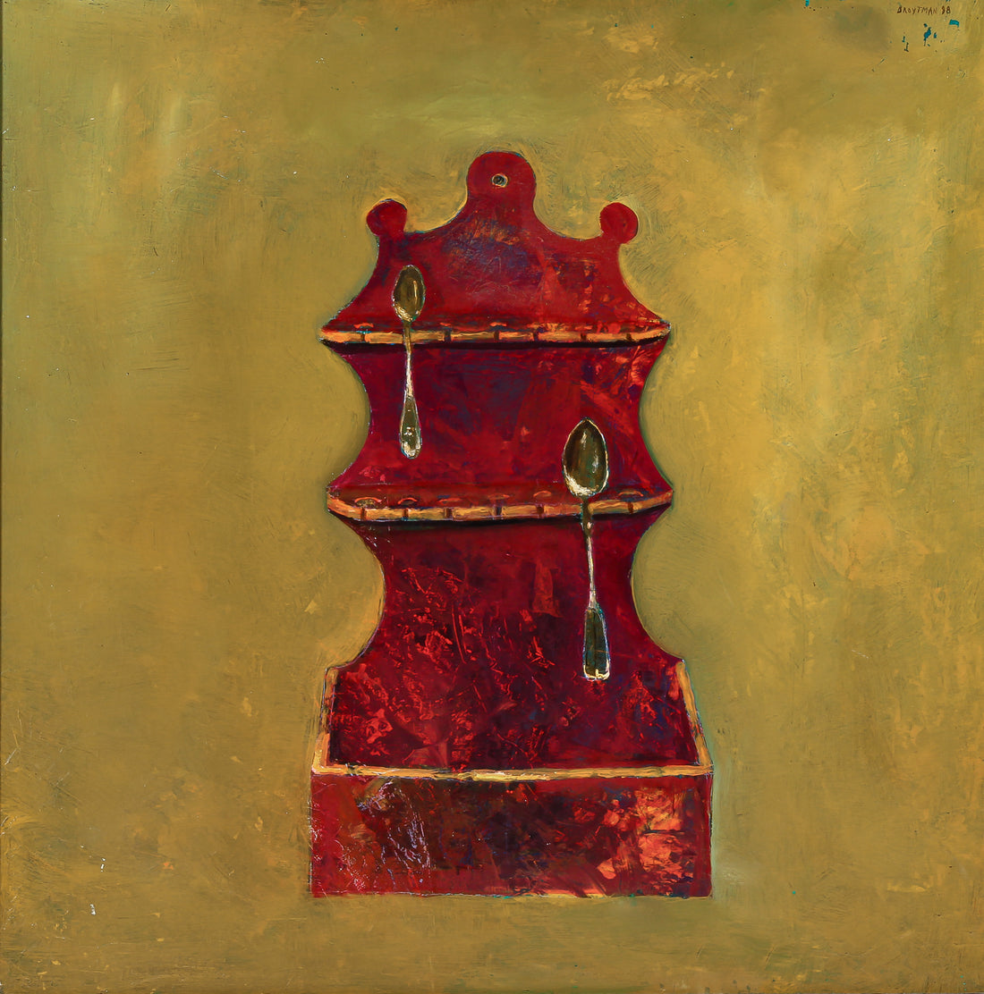 Israel Broytman - Spoon Rack - Oil on Board