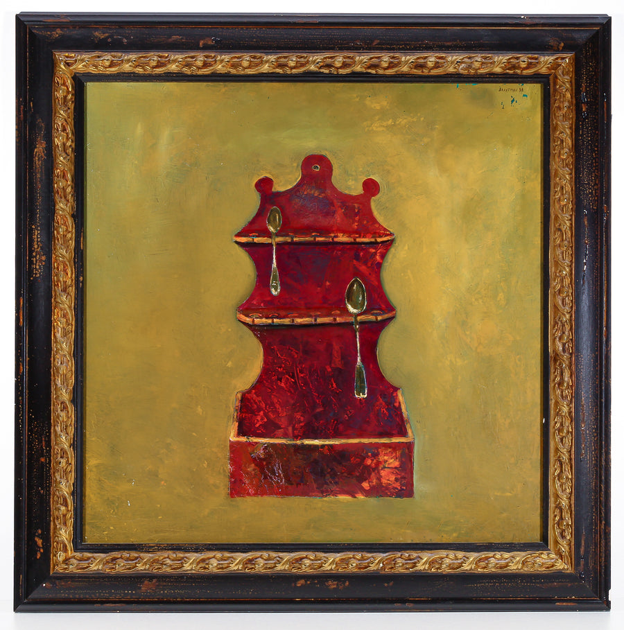 Israel Broytman - Spoon Rack - Oil on Board