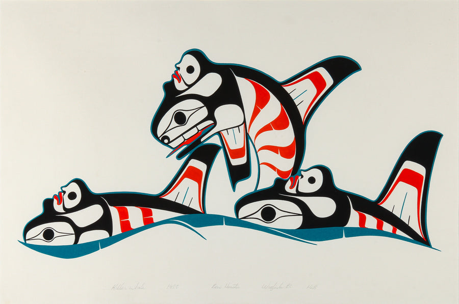 Ben Houstie - "Killer Whale" - Acrylic on Paper