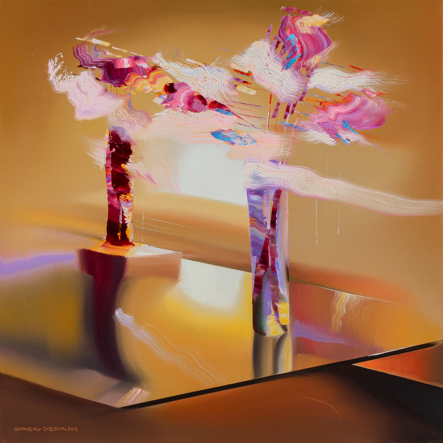 Greg Deda - Abstract Flowers - Acrylic on Canvas