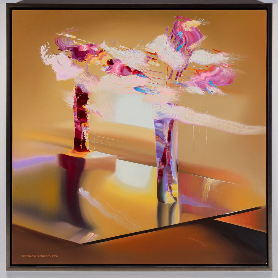 Greg Deda - Abstract Flowers - Acrylic on Canvas