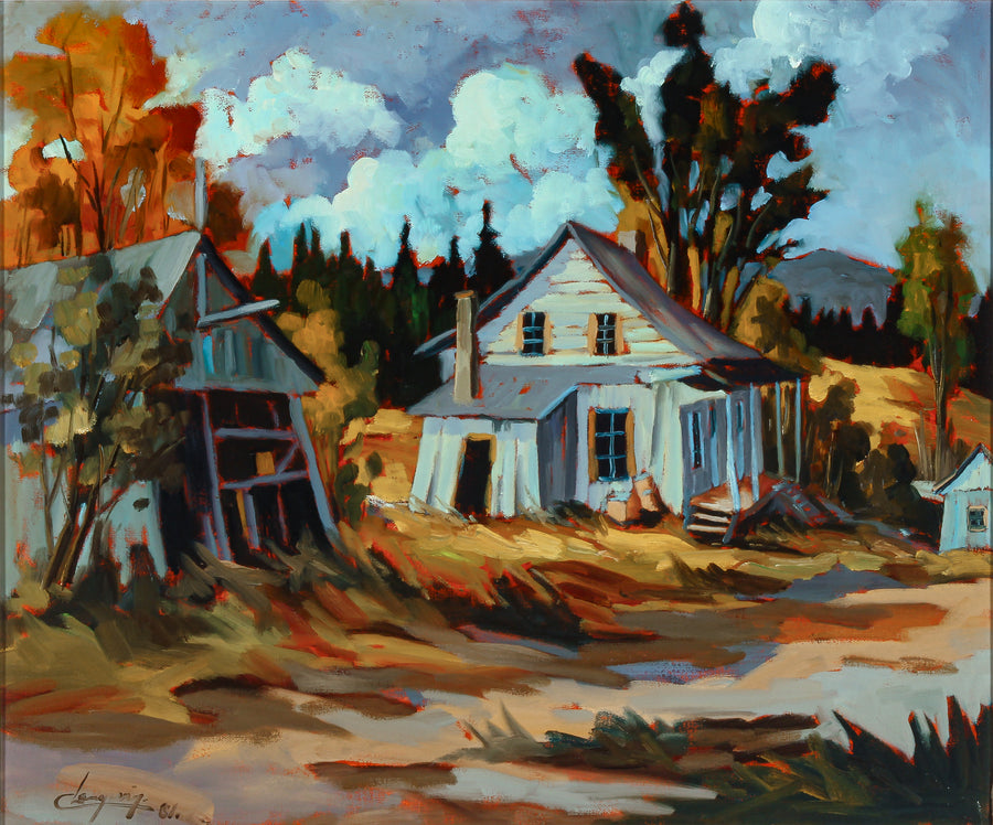 Claude Langevin - "Près des Ste-Adèle" - Oil on Canvas