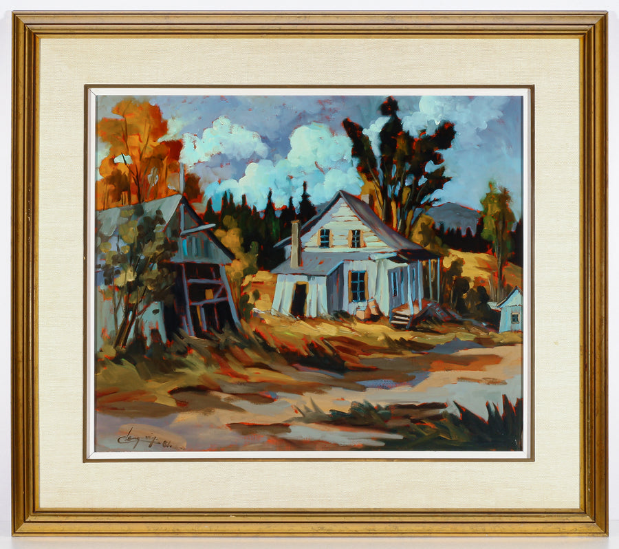Claude Langevin - "Près des Ste-Adèle" - Oil on Canvas