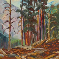 Edna Victoria Baggs - Forest Landscape - Oil on Masonite