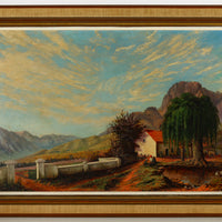 Charles S. Meacham - "Groot Drakenstein From Good Hope Farm" - Oil on Canvas